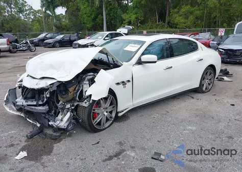 2014 Maserati Quattroporte S Q4 z USA, uszkodzony, nr VIN ZAM56RRA9E1110238